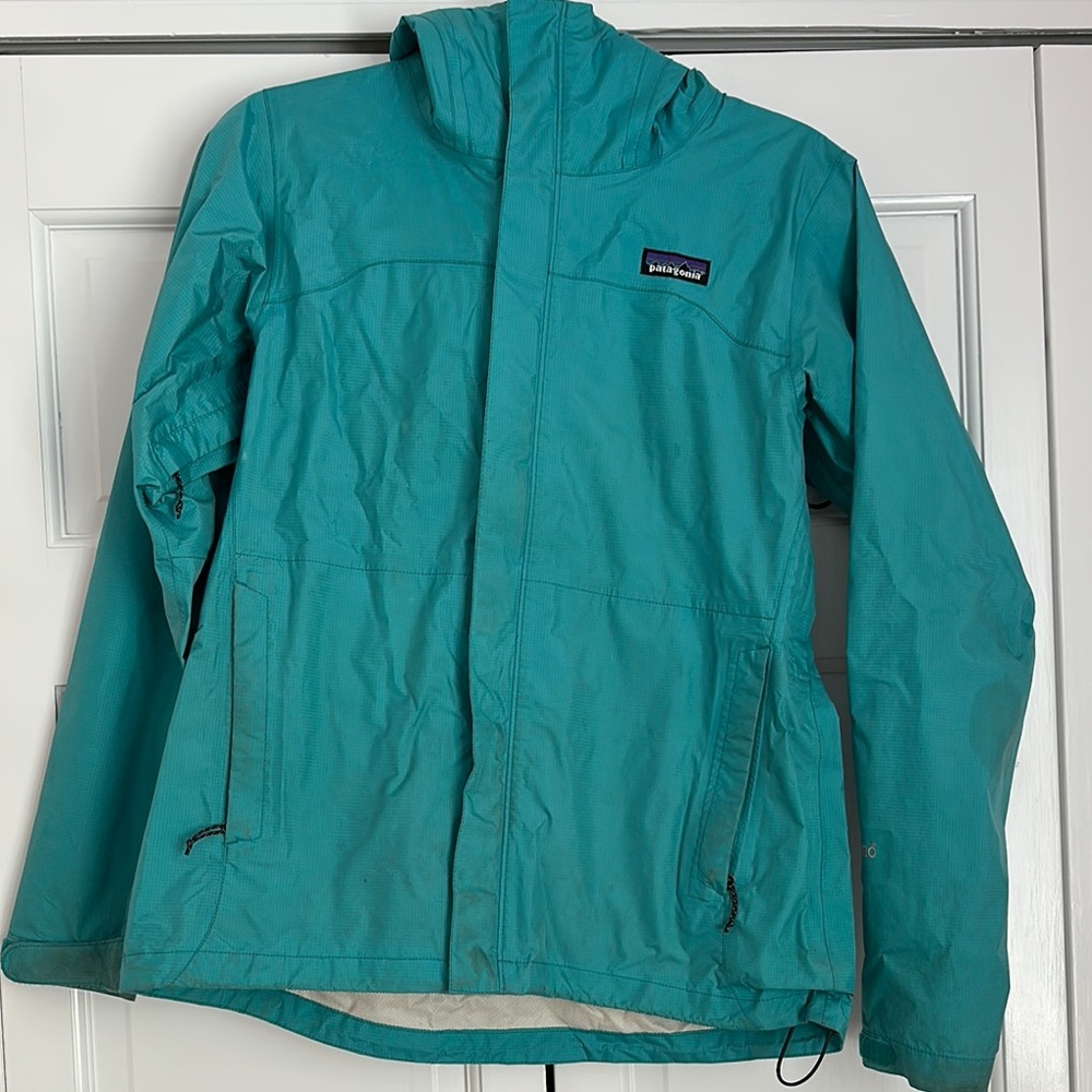 Patagonia Aqua Blue Outdoor Jacket